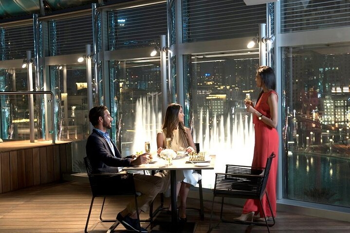 Experience exquisite views and fine dining at Burj Khalifa's Burj Club. Enjoy delightful meals with a backdrop of Dubai's stunning skyline perfect for relaxation and memorable moments.